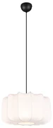 Japandi závesná lampa čierna s bielou 40cm - Madleine