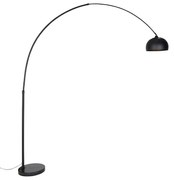 Moderná oblúková stojaca lampa čierna - XXL