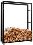 Stojan na drevo Keri V2 25x100x125, čierna