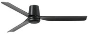 FARO Barcelona FARO 33830 - Stropný ventilátor PUNT TUB M čierna pr. 130 cm + diaľkové ovládanie FA33830