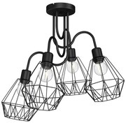 Prisadený luster BERGEN 4xE27/60W/230V