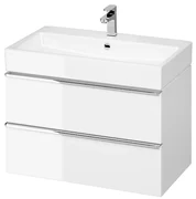 Cersanit - VIRGO závesná skrinka pod umývadlo 80cm, biela-chróm, S522-024