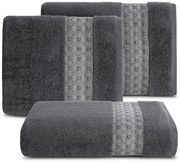 BAVLNENÝ UTERÁK MALIKA 50X90 CM SIVÁ