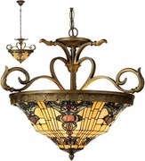 GOLD Tiffany luster do obývačky Ø56