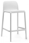 FARO MINI záhradná barová stolička bez podrúčok bianco