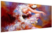 Obraz - Baletka, maľba (120x50 cm)