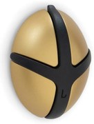 Čierny/v zlatej farbe nástenný plastový háčik Tick – Spinder Design