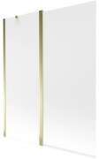 Mexen Flip vaňová zástena jednokrídlová 140 x 150 cm, Inovať, Zlatá - 894-140-101-50-30