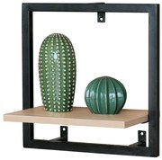 Autronic BONTEC Polička, kov, hnedá, P-071 OAK Farba: Prírodné