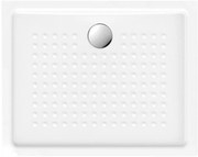 GSI GSI, Keramická sprchová vanička, obdĺžnik 100x80x4,5cm, biela ExtraGlaze, 438511