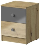 Nočný stolík Nero 09 Šedá Lesk