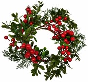 Vianočný zdobený veniec Navara, 30 cm