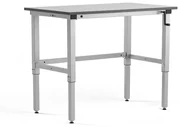 Manuálne výškovo nastaviteľný dielenský stôl MOTION, 150kg, 1200x600 mm