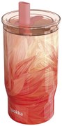 Nerezový termohrnček so slamkou Mist Peach Petals 720 ml