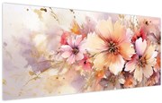 Obraz - Kvety (120x50 cm)