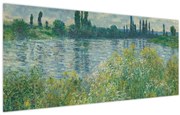 Obraz - Claude Monet, Banks of the Seine, reprodukcia (120x50 cm)
