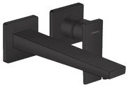 Hansgrohe Metropol, umývadlová batéria pod omietku 225 mm, 2-otvorová inštalácia, čierna matná, HAN-32526670