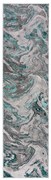 Sivo-tyrkysový behúň 60x230 cm Marbled – Flair Rugs
