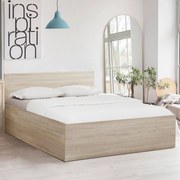Posteľ SOFIA 90 x 200 cm, dub sonoma Rošt: S lamelovým roštom, Matrac: Matrac COCO MAXI 20 cm