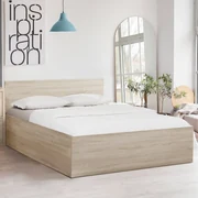 Posteľ SOFIA 90 x 200 cm, dub sonoma Rošt: S lamelovým roštom, Matrac: Matrac COCO MAXI 20 cm
