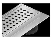 Mexen Flat M08 odtokový žľab 80 cm, chrómová - 1025080-15