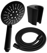 Mexen príslušenstvo - 1-bodový ručný sprchový set R-67, cierny, 785676052-70