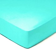 Posteľná plachta Jersey 90x200 cm Farba: 16. Tyrkysová
