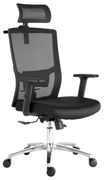 Kancelárska ergonomická stolička Neoseat GRANDINI — čierna, nosnosť 150 kg