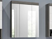 Kúpeľňová skrinka so zrkadlom Scout, šedý dub%