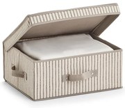 Pevný úložný box na oblečenie, na textil, pod posteľ, prúžok, 38x29x16cm
