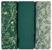 Plienky mušelínové 75x75 cm 3ks Secret Garden Green