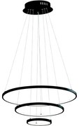 LED Luster na lanku LED/42W/230V 3000K čierna