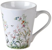 Kvetovaný hrnček s žeriavom kráľovským - Ø 9 * 10 cm / 300 ml