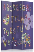 Gario Paraván Abeceda pre deti Rozmery: 110 x 170 cm, Prevedenie: Klasický paraván