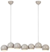 Markslöjd 108914 - Závesný luster na lanku CUPOLO 7xE14/40W/230V sivá