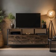 Dizajnový stolík pod TV Salerno z MDF dub rustikálny 120cm