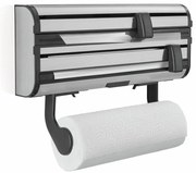 Nástenný kovový držiak na fólie a papierové utierky v striebornej farbe Parat Royal – LEIFHEIT