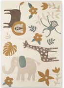 Krémový detský koberec 120x170 cm Animal Safari - Hanse Home