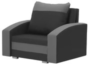 1-miestne kreslo s funkciou spania JAN Tmavošedá/svetlošedá