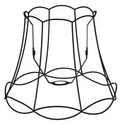 Kovový tienidlo čierny 40/31 - Granny Frame