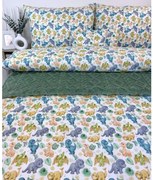 INTERMEDIC SK Detská obliečka Dino 140x200/70x90 cm – 100 % bavlna, zapínanie na zips