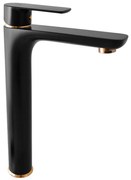 Batéria umývadlová Rav-Slezak Vltava čierne/zlato VT430.0CMATZ