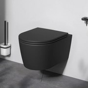 Závesné WC AM.PM Func CFA1700MBSC bezokrajové, so sedadlom Microlift, čierne