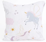 Bavlnená obliečka na vankúšik Renforcé 40 × 40 cm – Unicorn