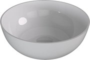 Polysan Polysan, BANERA ROUND umývadlo na dosku, liaty mramor, Ø 39 cm, biela, 14337