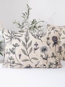 Flanelová obliečka na vankúš 50 x 70 cm - Herbár