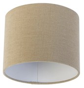 Tienidlo na lampu z látky svetlohnedá 18/18/14