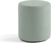 Taburet CASUAL, Ø 440 mm, látka CURA, zelenošedá