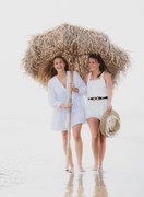 Bambusový slnečník so strechou z banánových listov - ∅ 150*260 cm