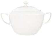 Polievková misa s pokrievkou MONA, hranatá, porcelán, 33 x 24 cm